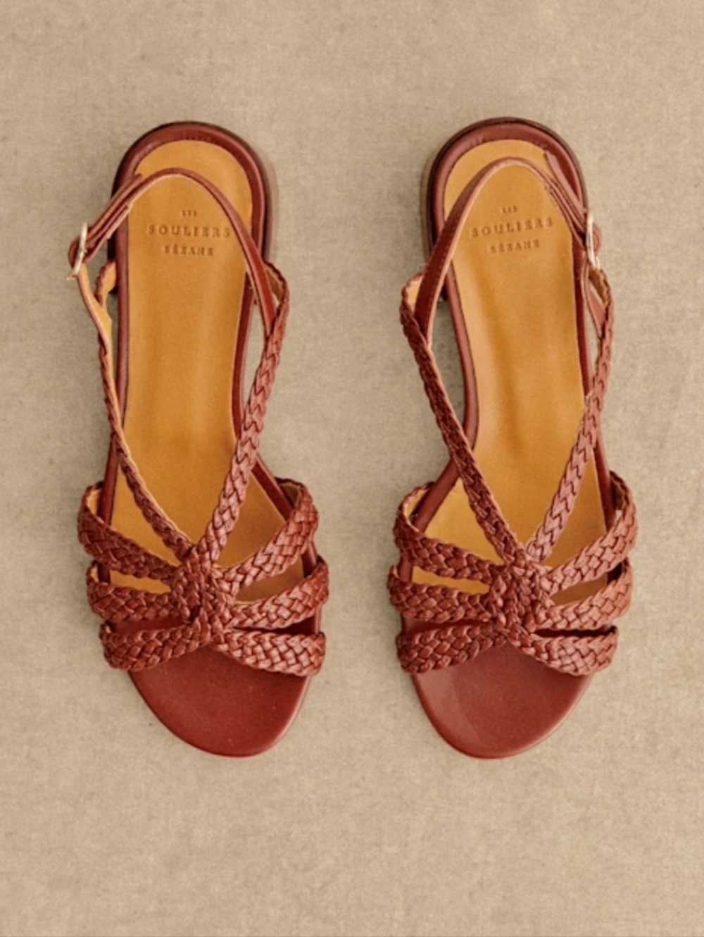 Sèzane Rosa Low Braided Sandals